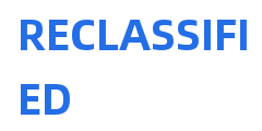 RECLASSIFIED